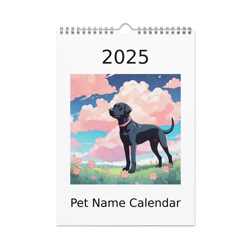 PugMug Custom Black Labrador Retriever Wall Calendar (2026)