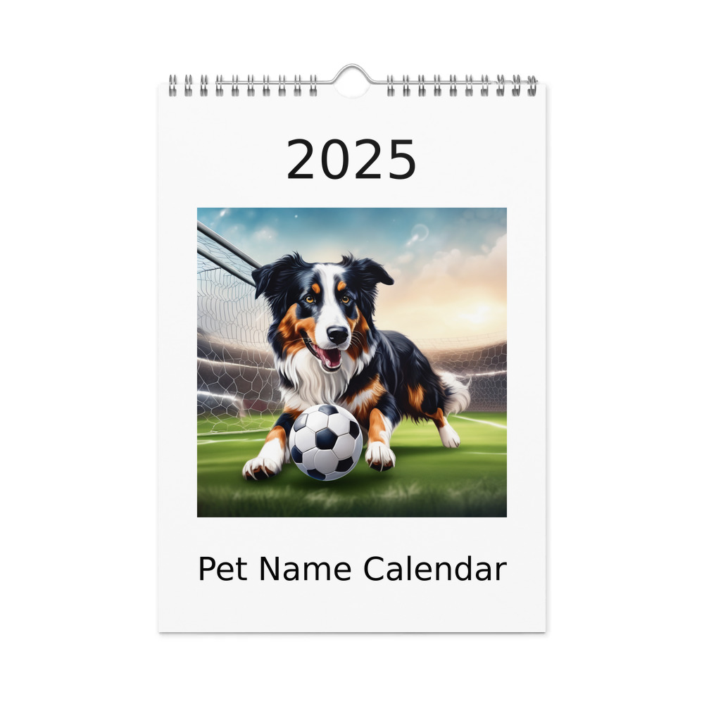 PugMug Custom Miniature American Shepherd Wall Calendar (2026)