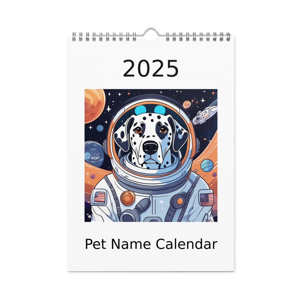 PugMug Custom Dalmatian Wall Calendar (2026)