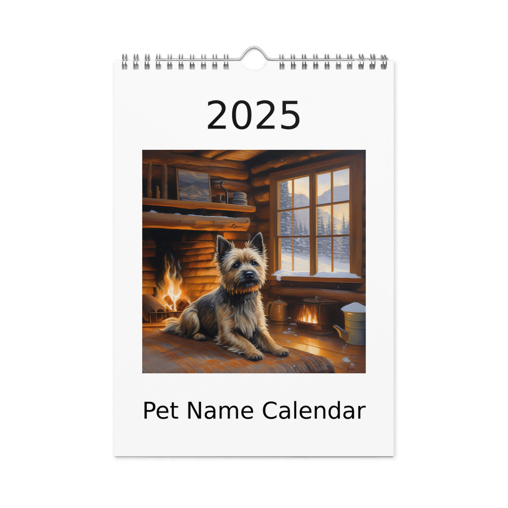 PugMug Custom Cairn Terrier Wall Calendar (2026)