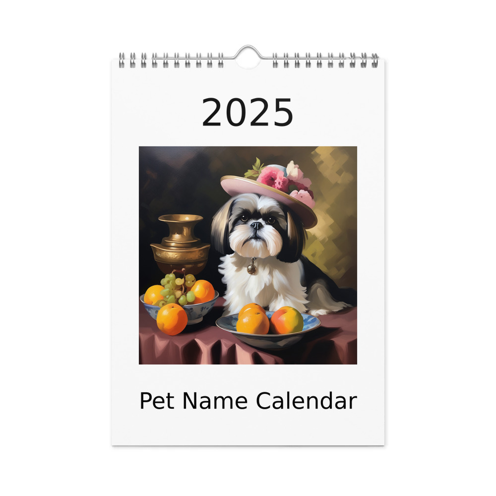 PugMug Custom Shih Tzu Wall Calendar (2026)