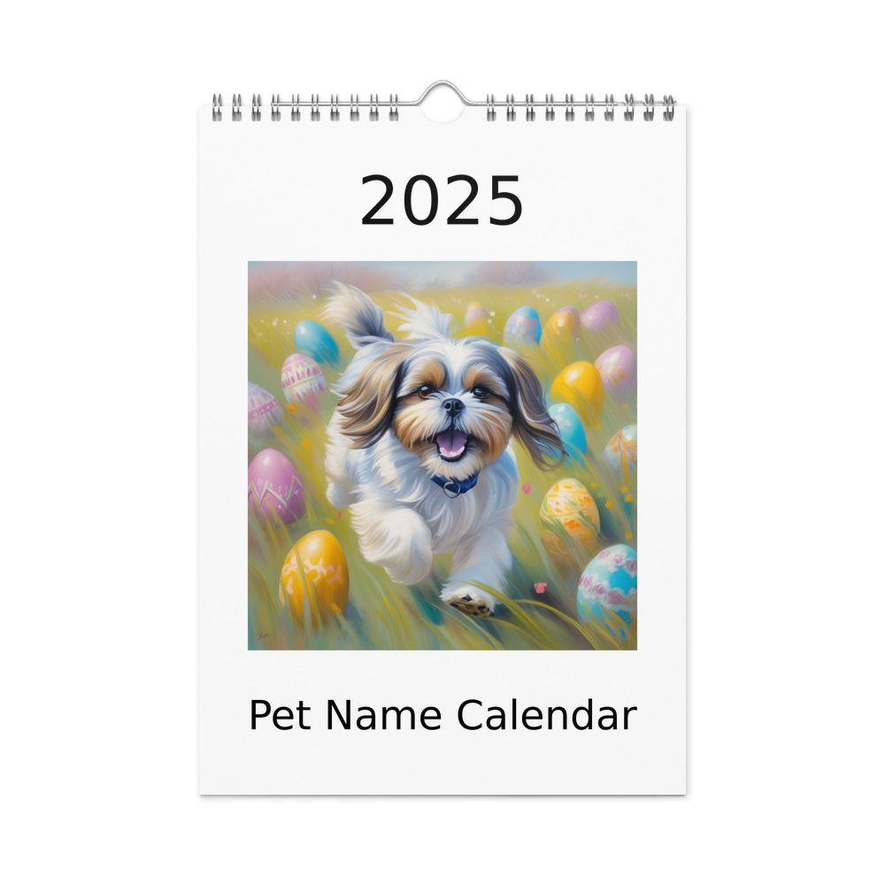 PugMug Custom Shih Tzu Wall Calendar (2026)