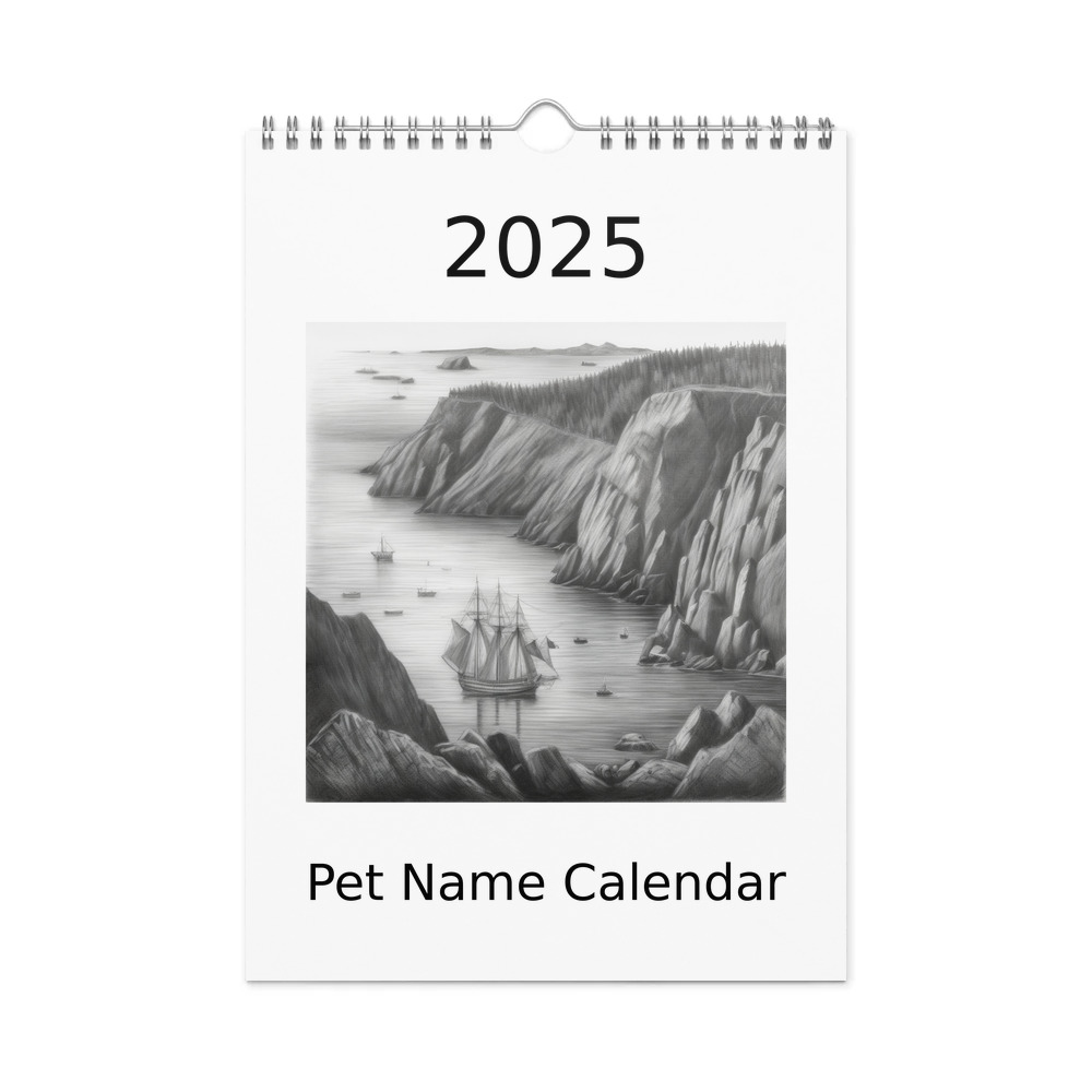 PugMug Custom Newfoundland Wall Calendar (2026)