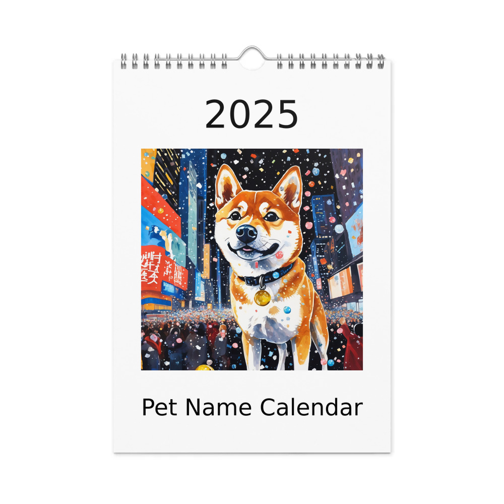 PugMug Custom Shiba Inu Wall Calendar (2026)