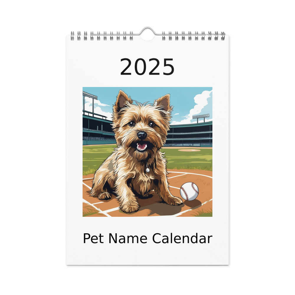 PugMug Custom Cairn Terrier Wall Calendar (2026)