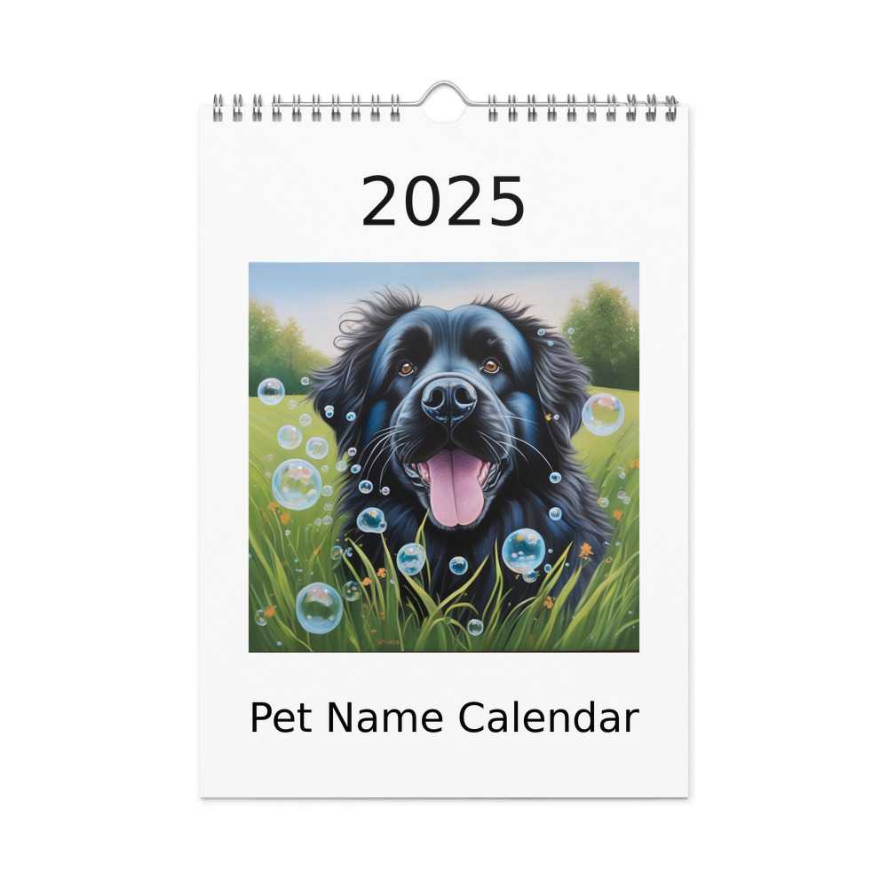 PugMug Custom Newfoundland Wall Calendar (2026)