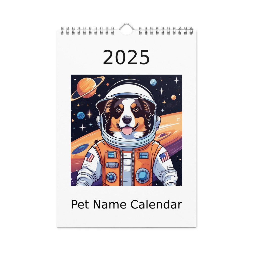 PugMug Custom Miniature American Shepherd Wall Calendar (2026)