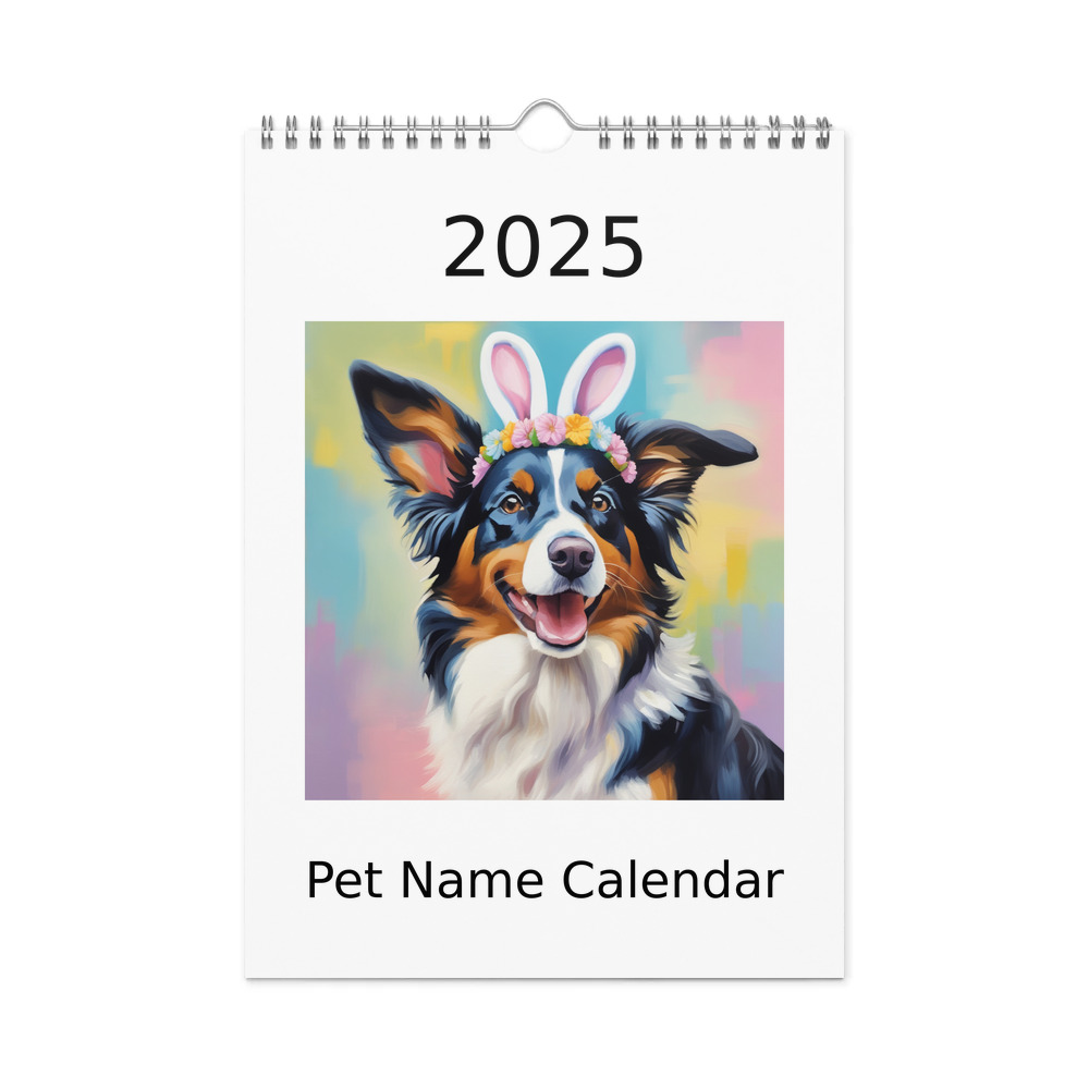 PugMug Custom Miniature American Shepherd Wall Calendar (2026)