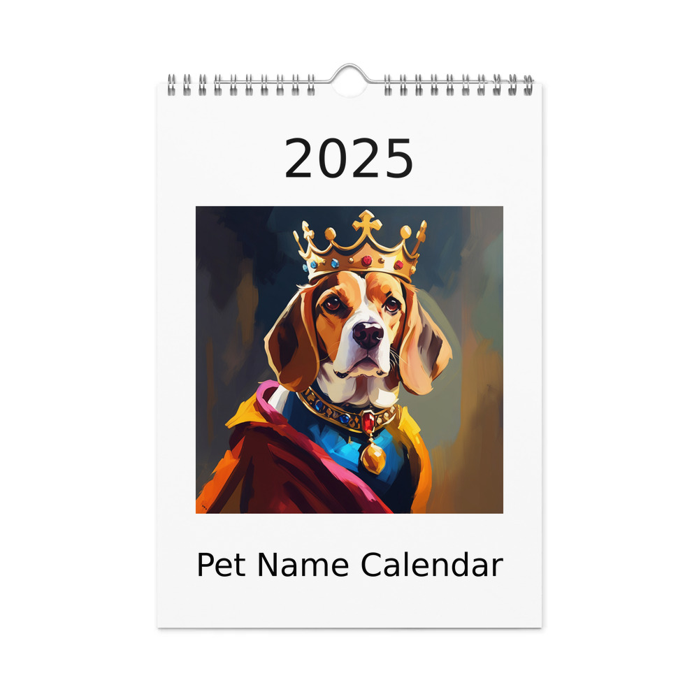 PugMug Custom Beagle Wall Calendar (2026)