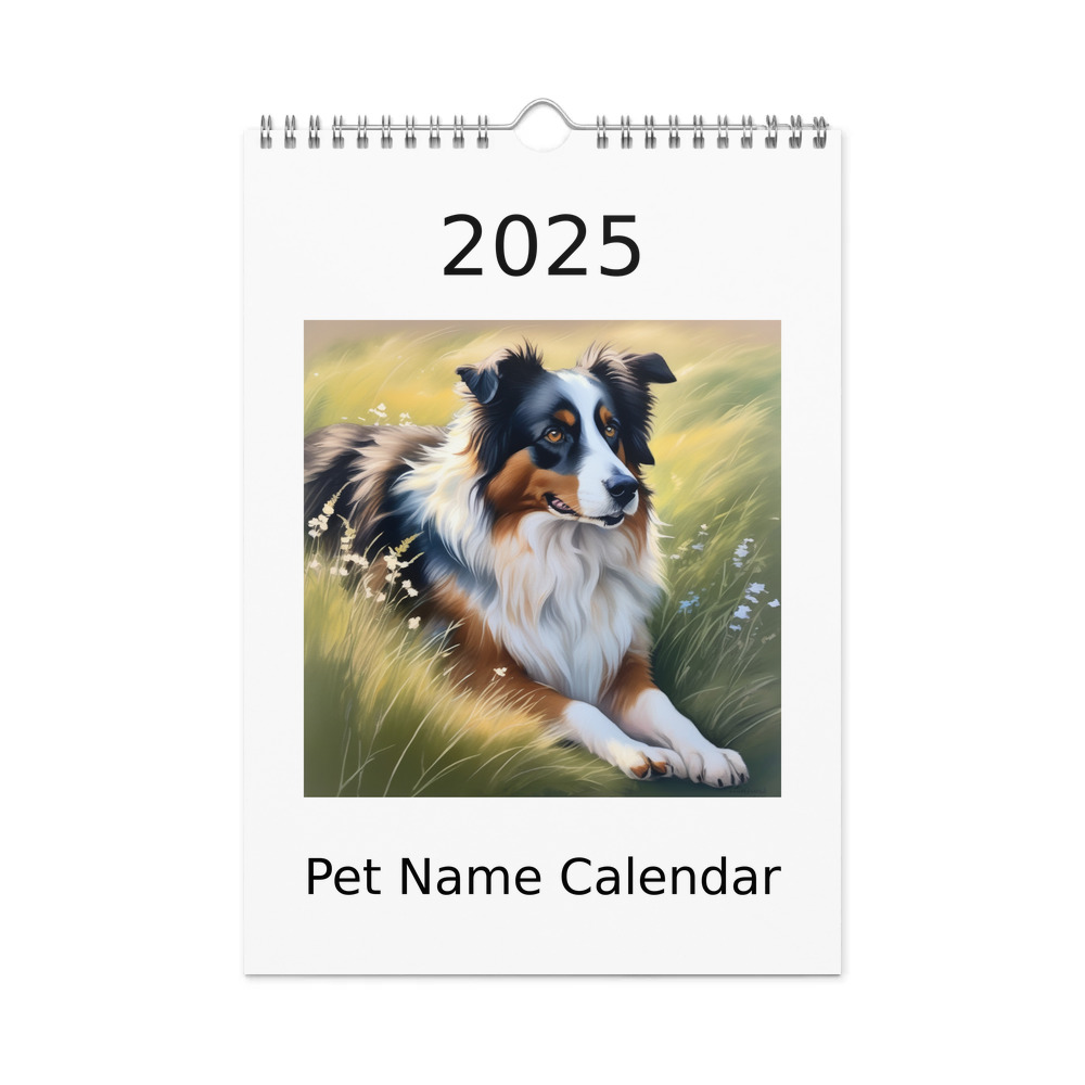 PugMug Custom Miniature American Shepherd Wall Calendar (2026)