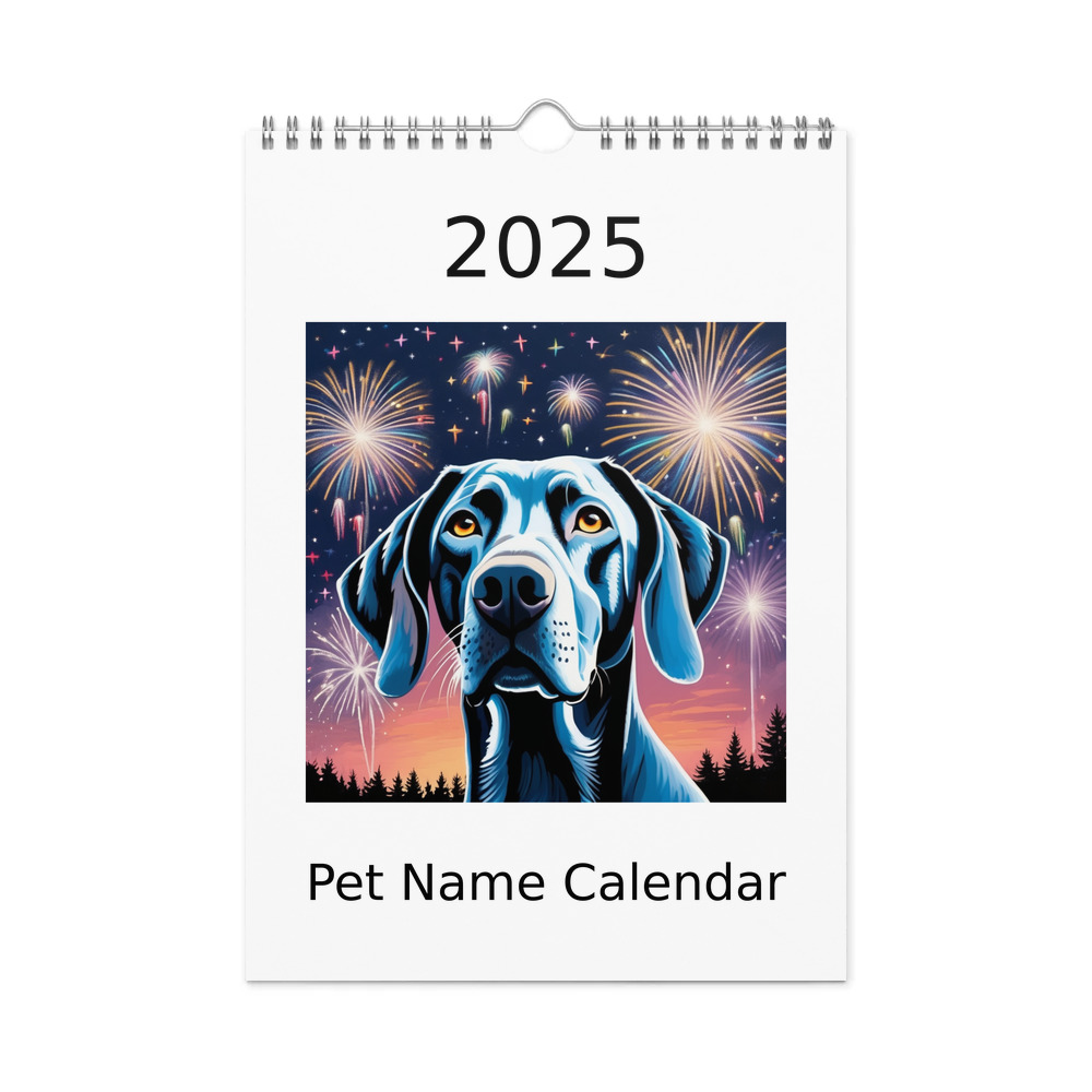PugMug Custom Weimaraner Wall Calendar (2026)