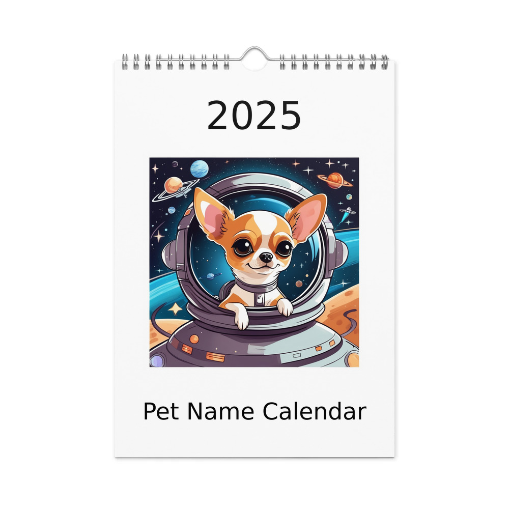 PugMug Custom Chihuahua Wall Calendar (2026)