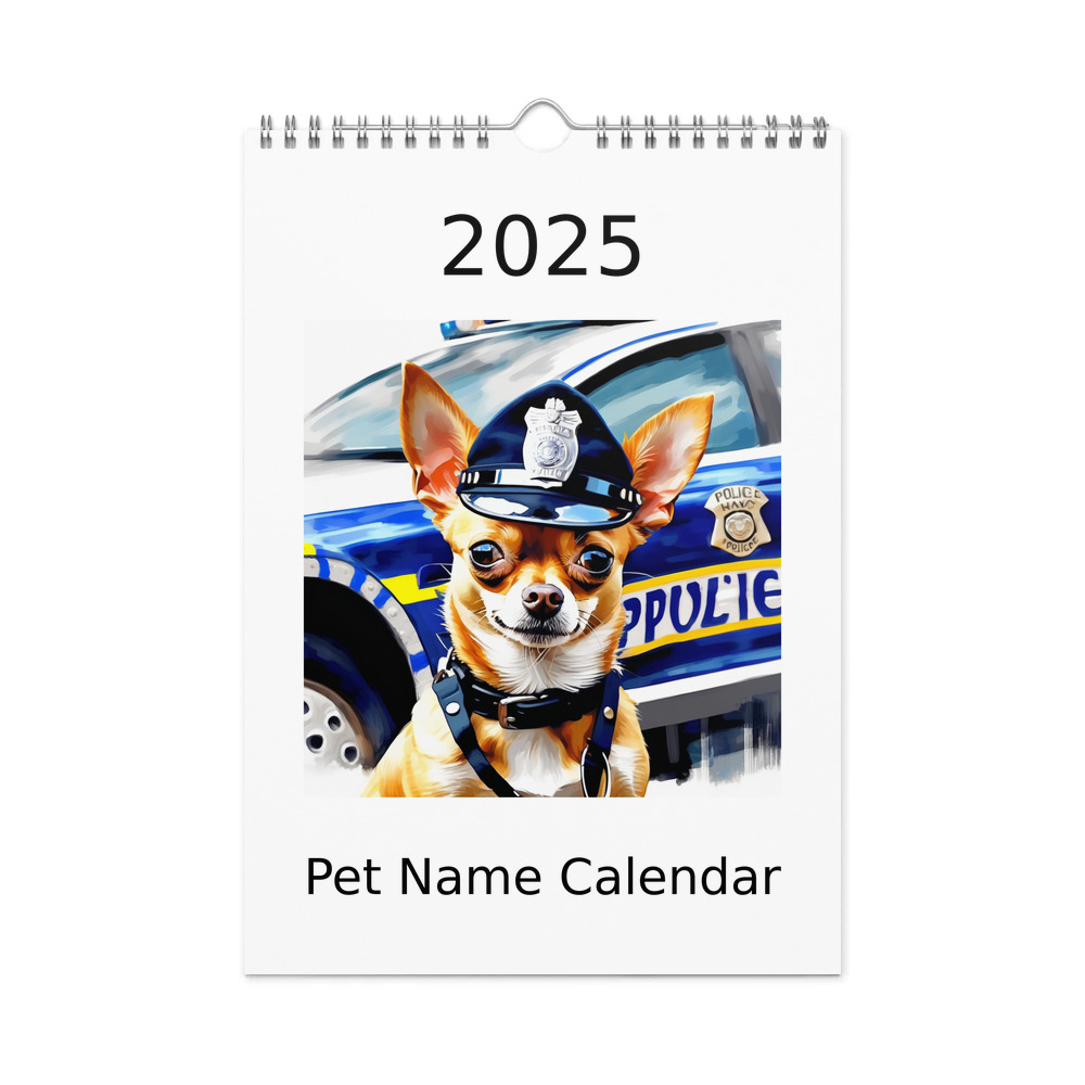 PugMug Custom Chihuahua Wall Calendar (2026)