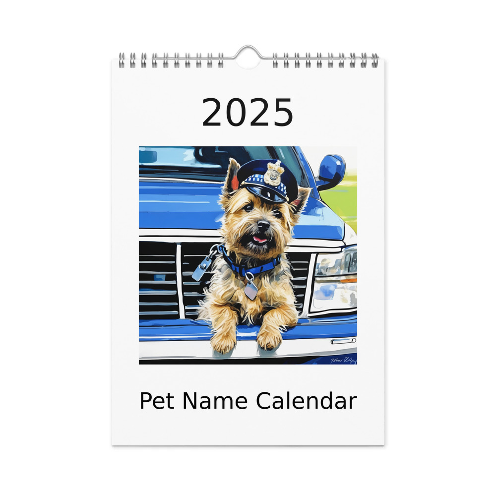PugMug Custom Cairn Terrier Wall Calendar (2026)