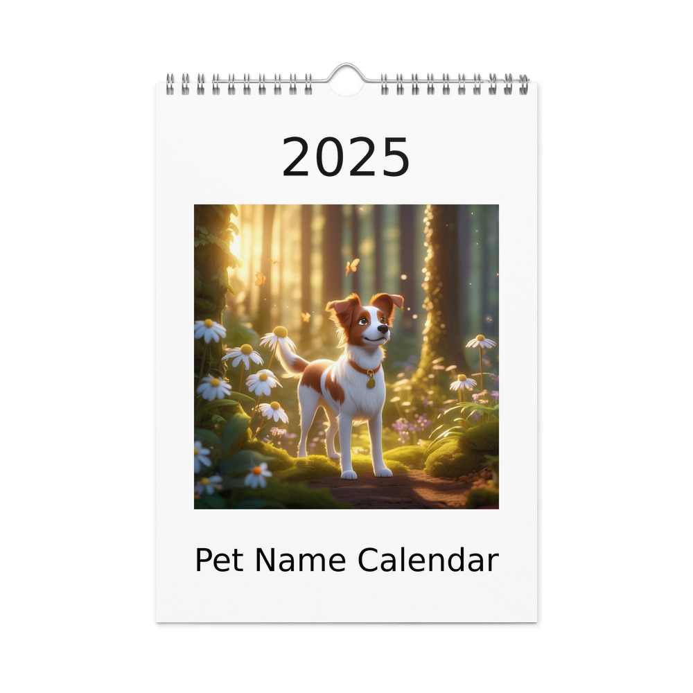 PugMug Custom Brittany Dog Wall Calendar (2026)