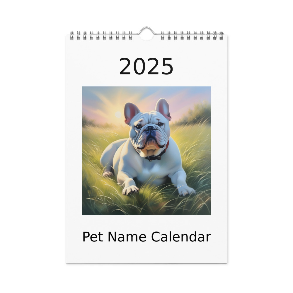 PugMug Custom Bulldog Wall Calendar (2026)