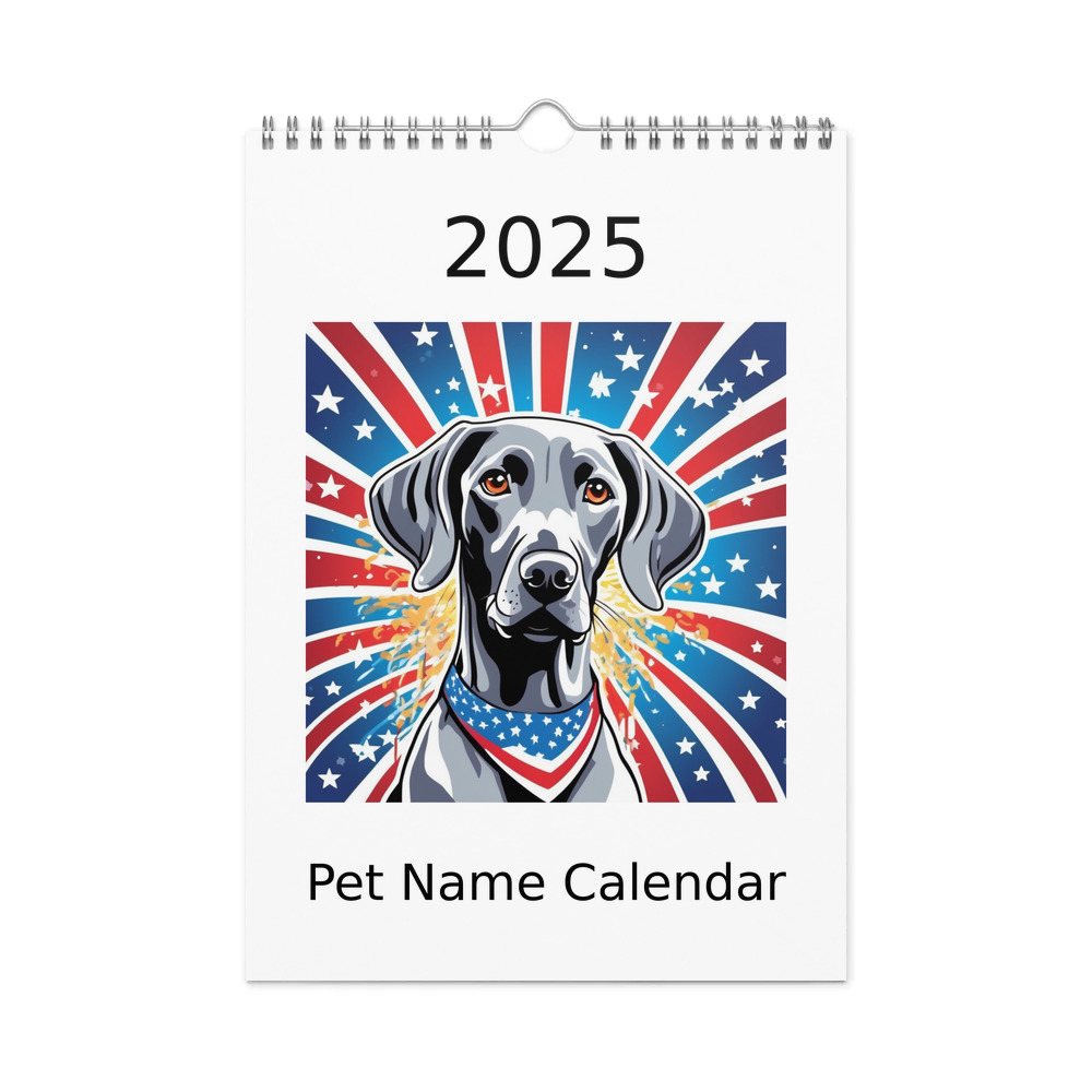 PugMug Custom Pet Wall Calendar (2026)