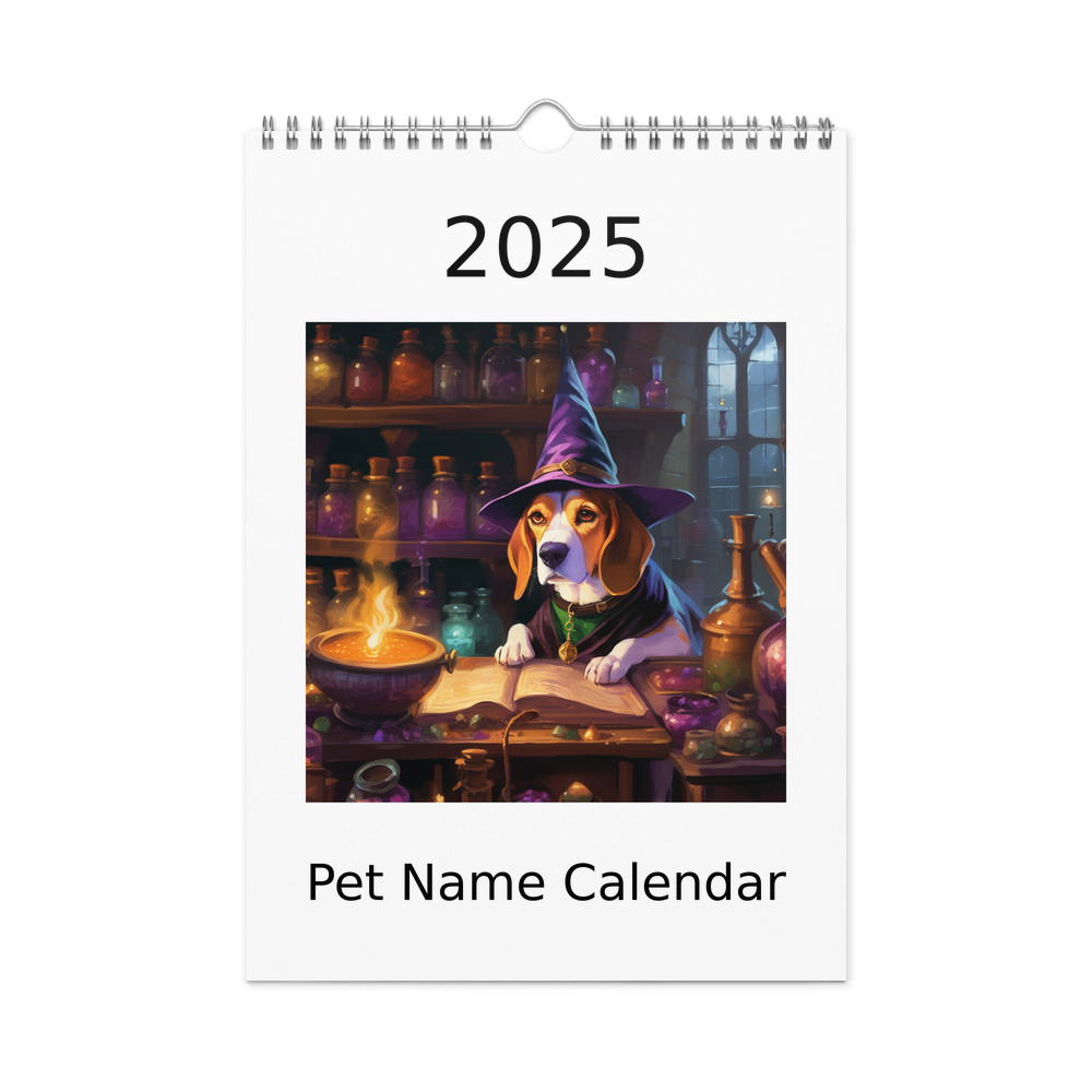 PugMug Custom Beagle Wall Calendar (2026)