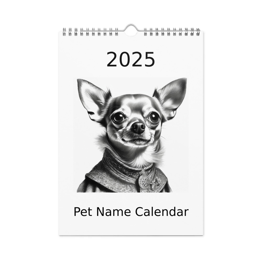 PugMug Custom Chihuahua Wall Calendar (2026)