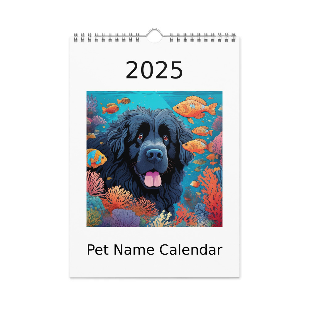 PugMug Custom Newfoundland Wall Calendar (2026)