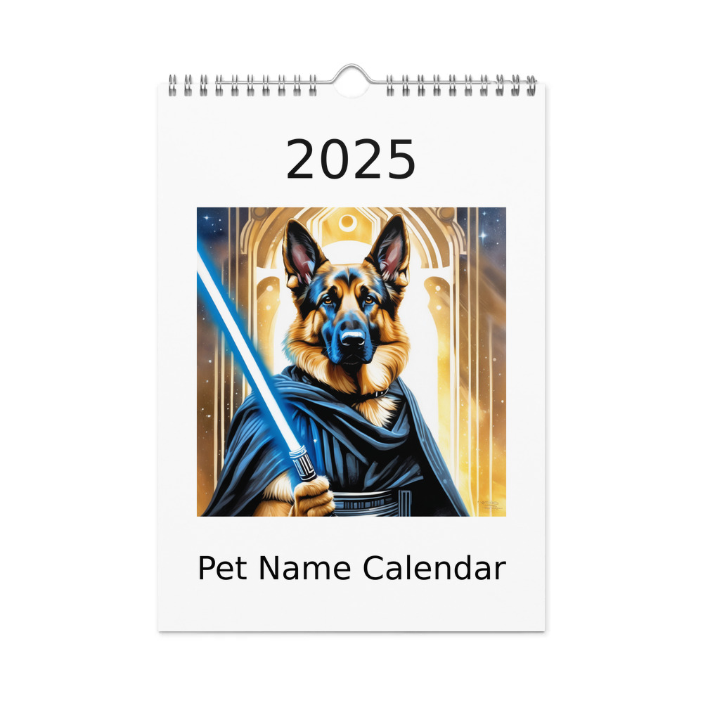 PugMug Custom German Shepherd Dog Wall Calendar (2026)