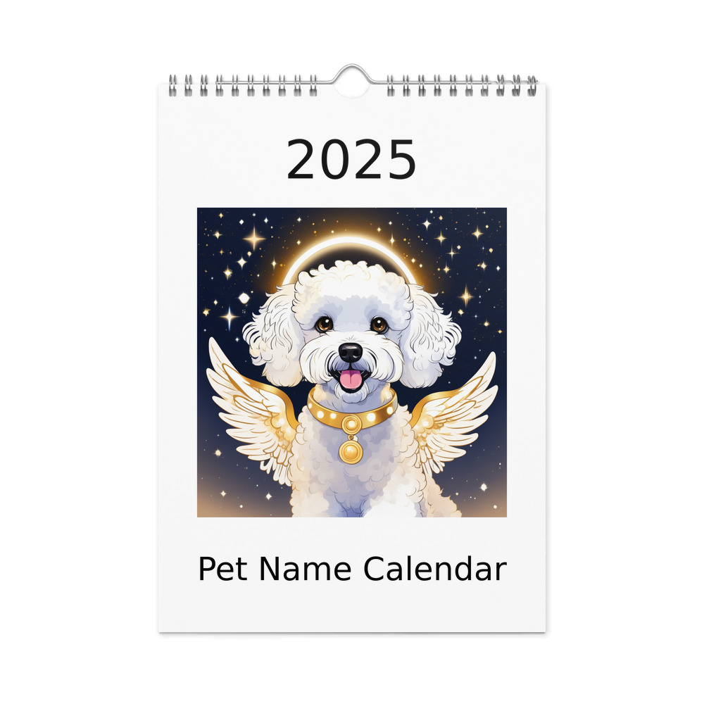 PugMug Custom Bichons Frise Wall Calendar (2026)