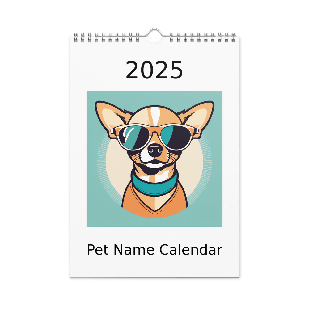 PugMug Custom Chihuahua Wall Calendar (2026)