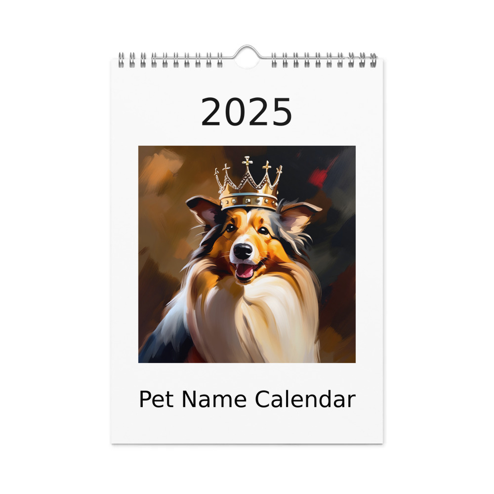 PugMug Custom Shetland Sheepdog Wall Calendar (2026)