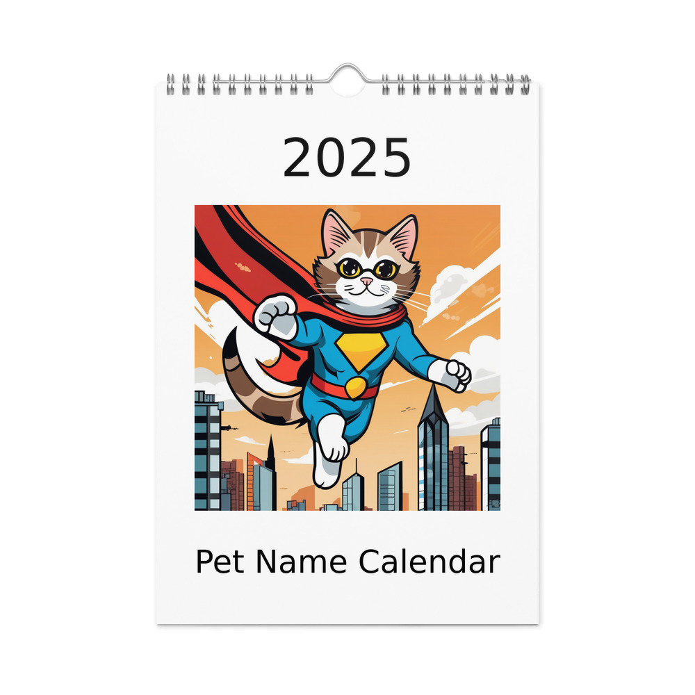 PugMug Custom Tabby Ragdoll Cat Wall Calendar (2026)