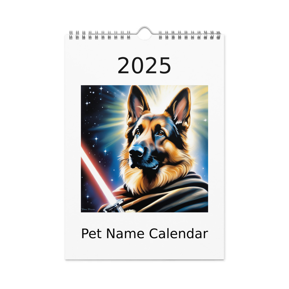 PugMug Custom German Shepherd Dog Wall Calendar (2026)