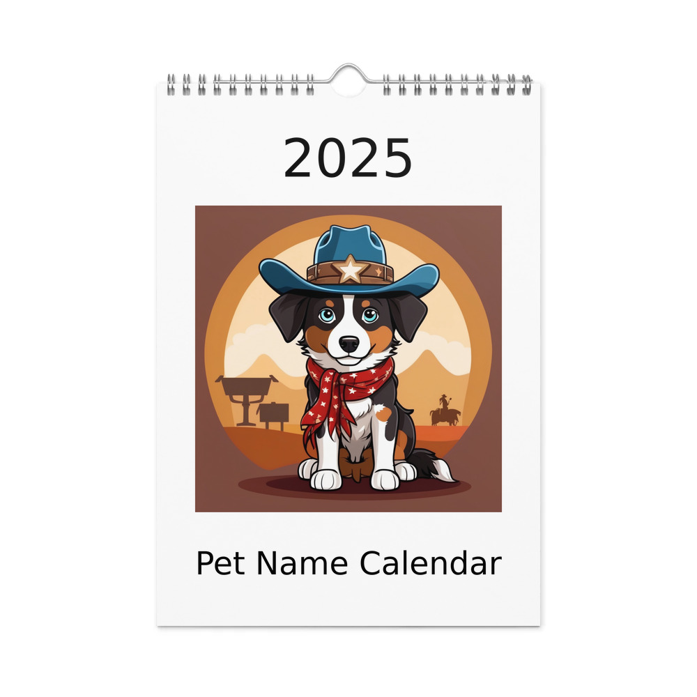 PugMug Custom Miniature American Shepherd Wall Calendar (2026)