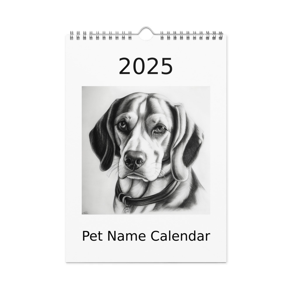 PugMug Custom Beagle Wall Calendar (2026)