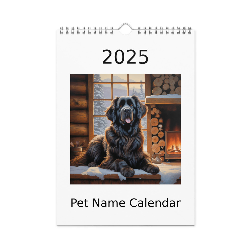 PugMug Custom Newfoundland Wall Calendar (2026)