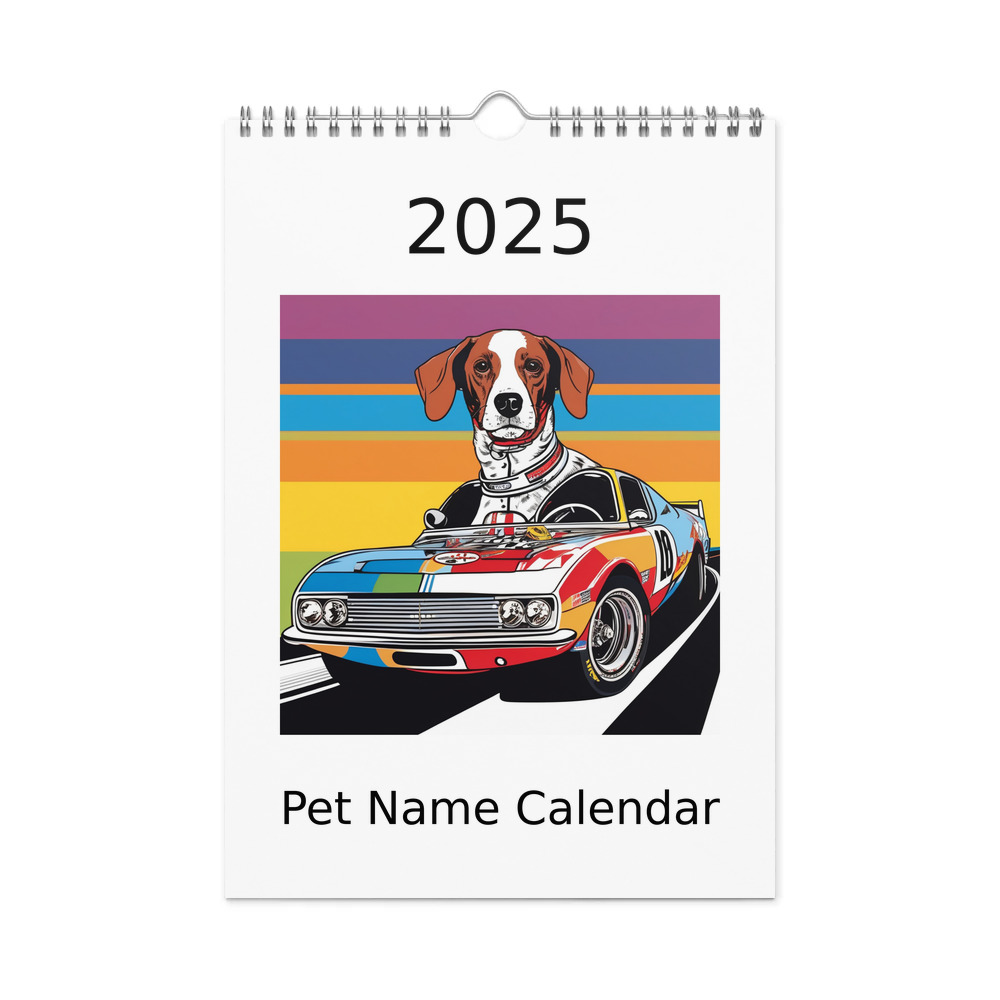 PugMug Custom Brittany Dog Wall Calendar (2026)