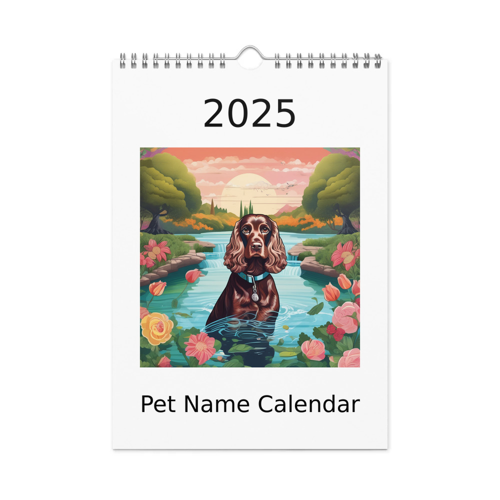 PugMug Custom Cocker Spaniel Wall Calendar (2026)