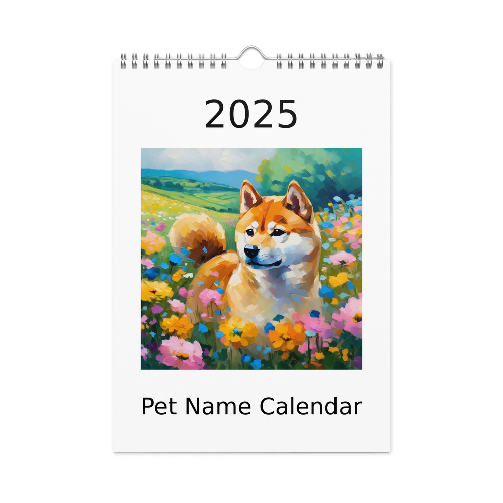 PugMug Custom Shiba Inu Wall Calendar (2026)