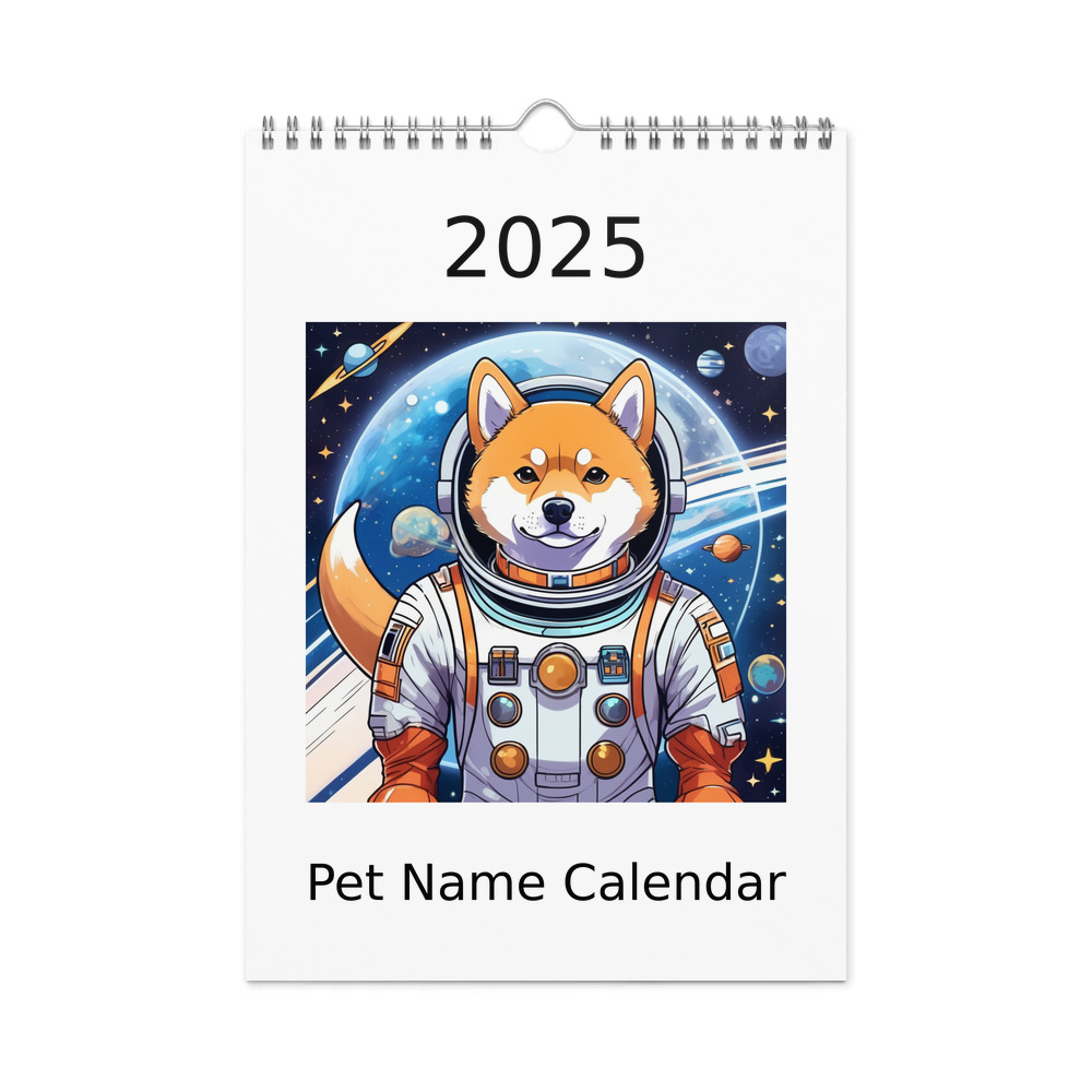 PugMug Custom Shiba Inu Wall Calendar (2026)