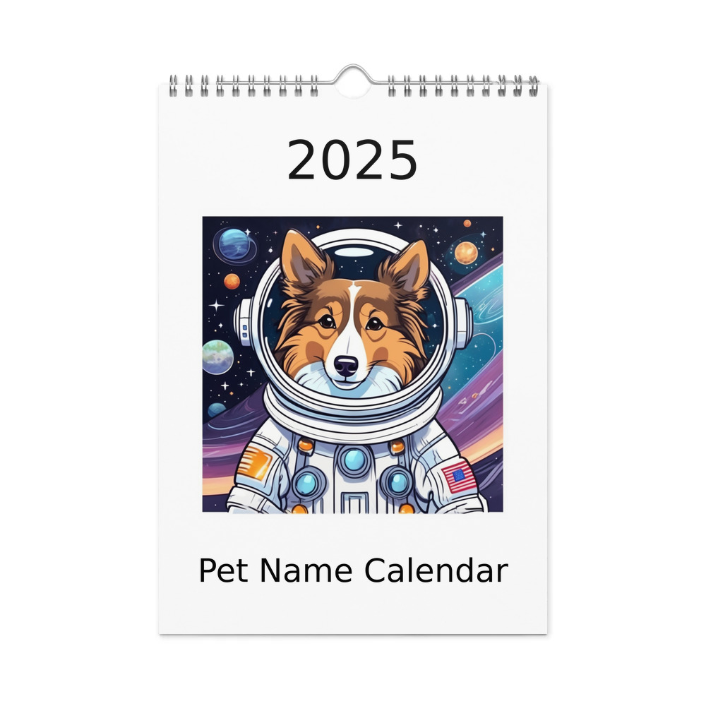 PugMug Custom Shetland Sheepdog Wall Calendar (2026)