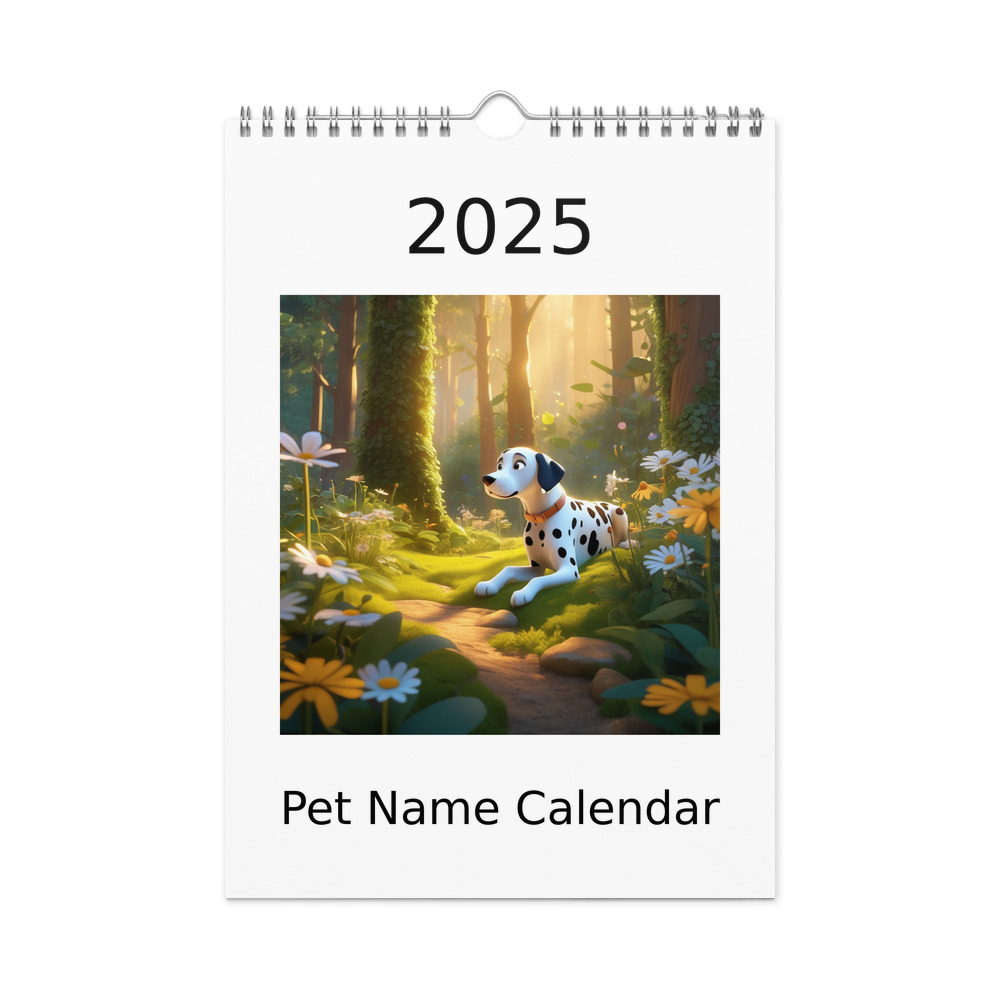 PugMug Custom Dalmatian Wall Calendar (2026)