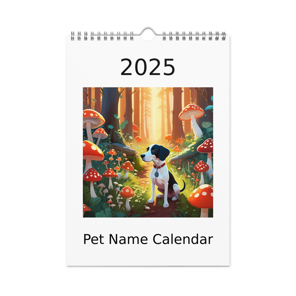 PugMug Custom Pointer Dog Wall Calendar (2026)