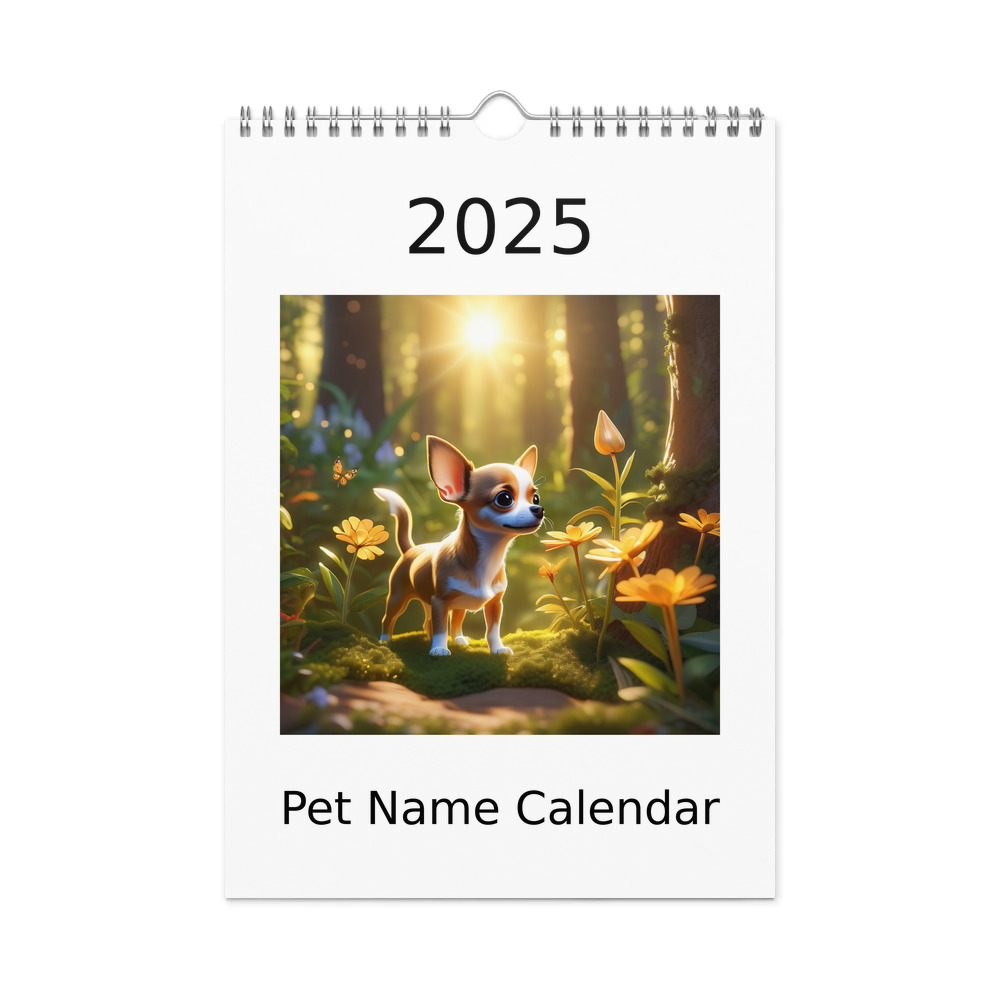 PugMug Custom Chihuahua Wall Calendar (2026)