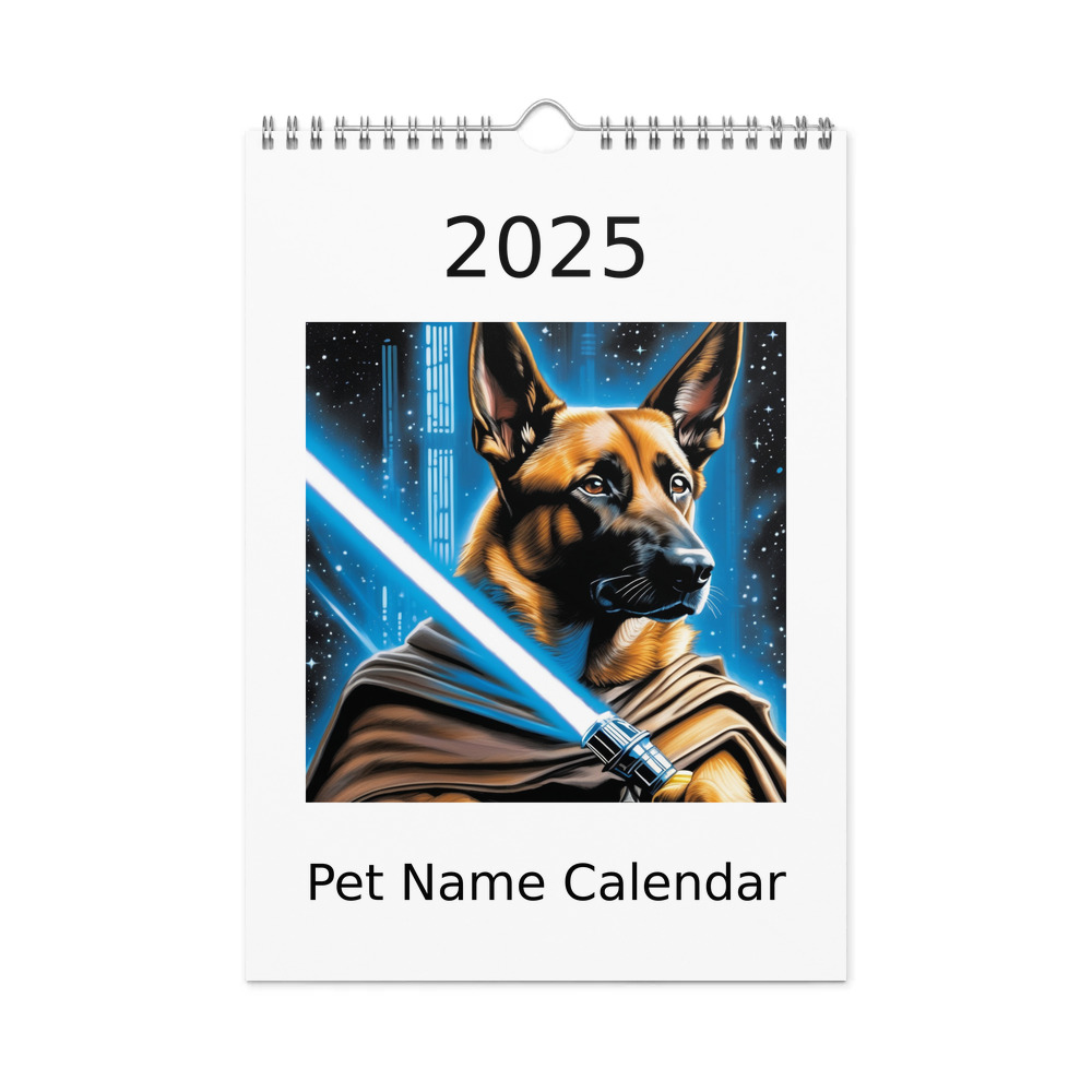PugMug Custom Belgian Malinois Wall Calendar (2026)