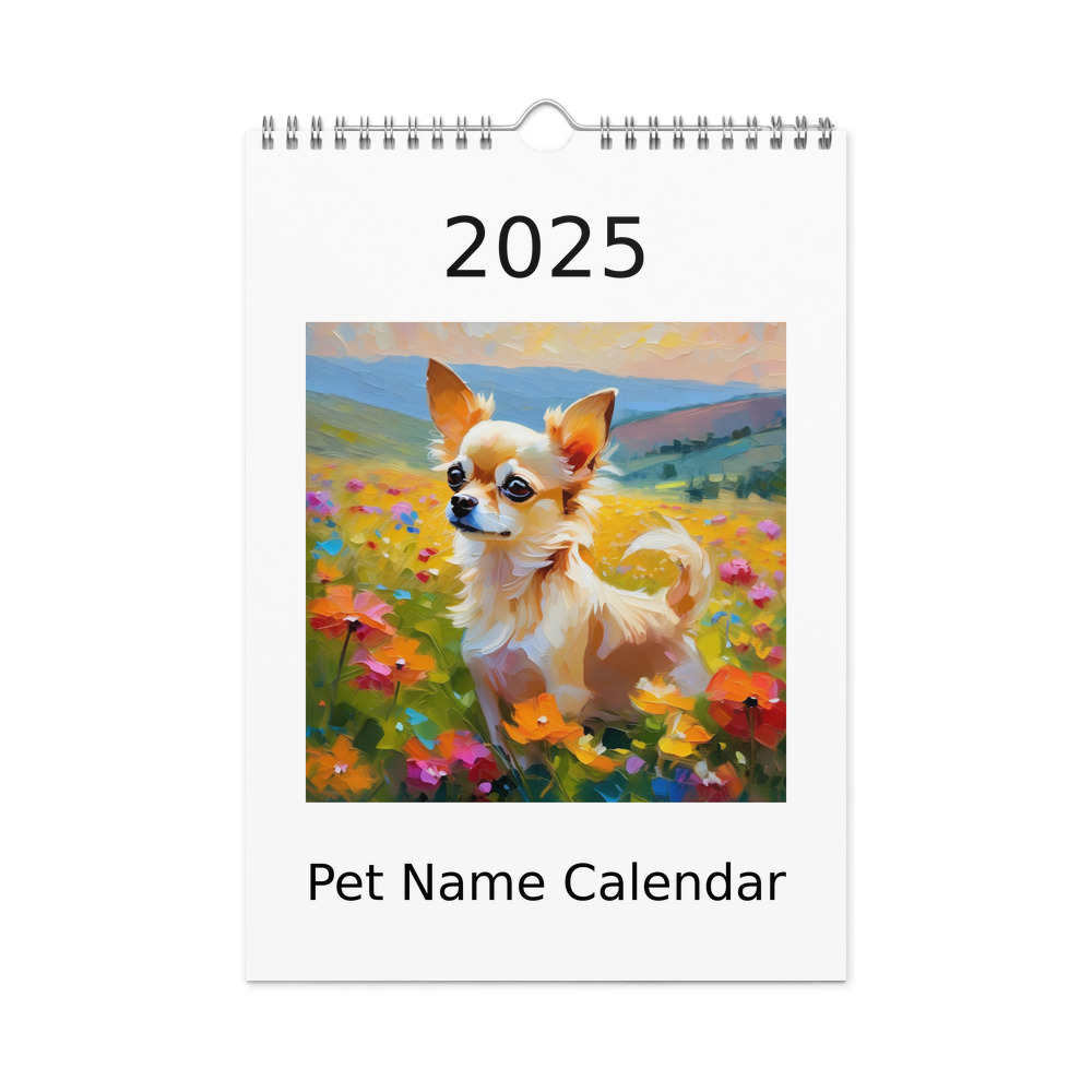 PugMug Custom Chihuahua Wall Calendar (2026)