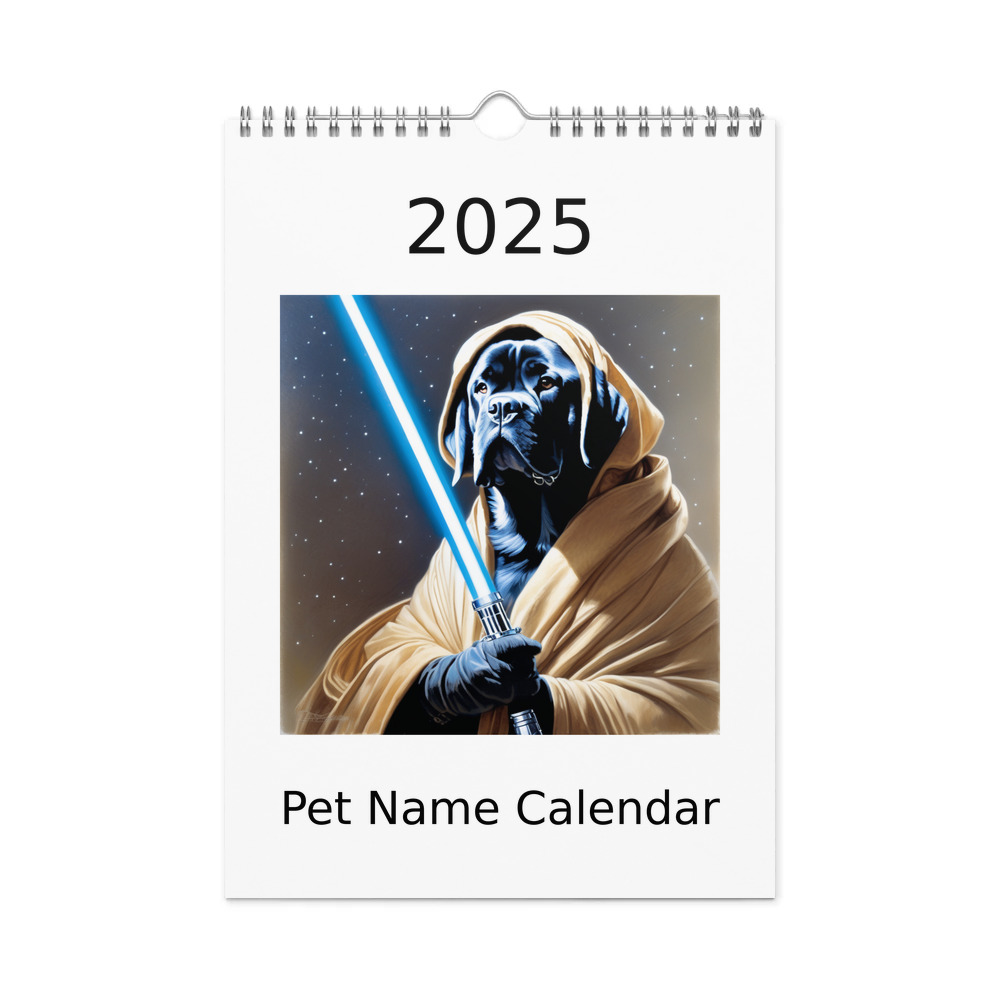 PugMug Custom Mastiff Wall Calendar (2026)