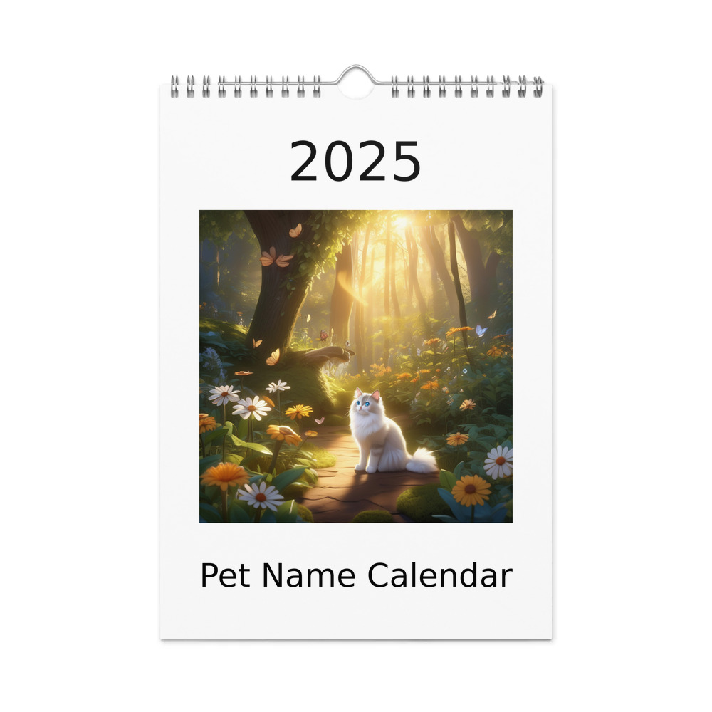 PugMug Custom Tabby Ragdoll Cat Wall Calendar (2026)