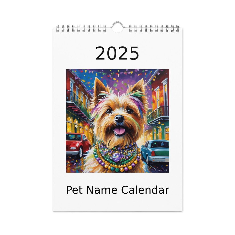 PugMug Custom Cairn Terrier Wall Calendar (2026)