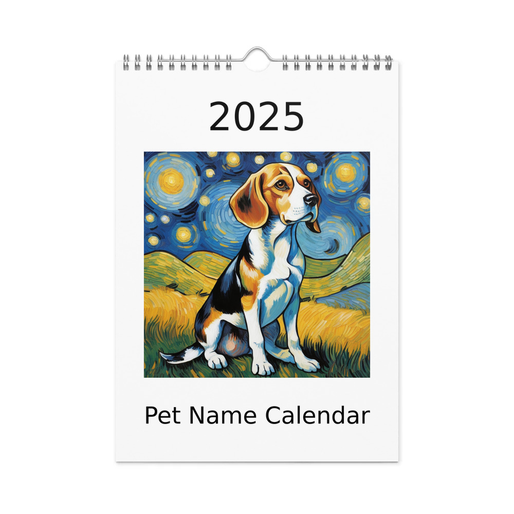 PugMug Custom Beagle Wall Calendar (2026)