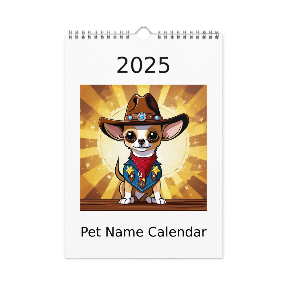 PugMug Custom Chihuahua Wall Calendar (2026)