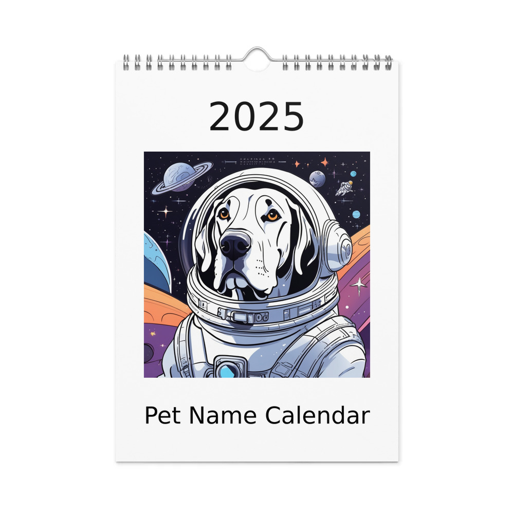 PugMug Custom Great Dane Wall Calendar (2026)