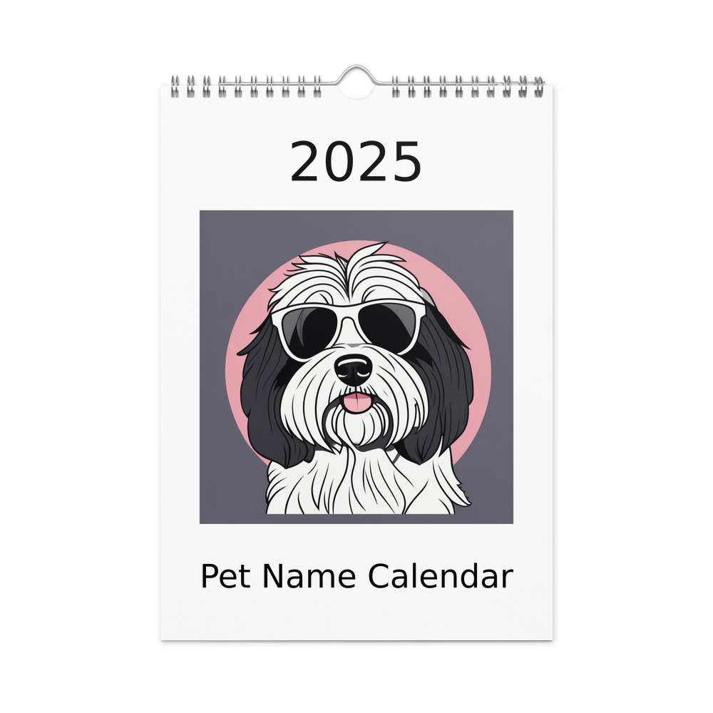 PugMug Custom Pet Wall Calendar (2026)